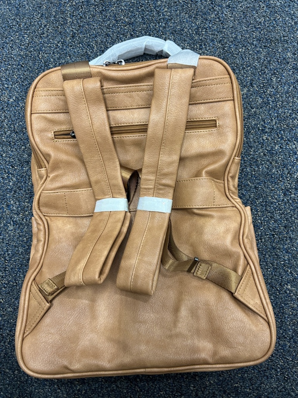 NEW Masintor Tan Leather Backpack - Picture 2 of 6